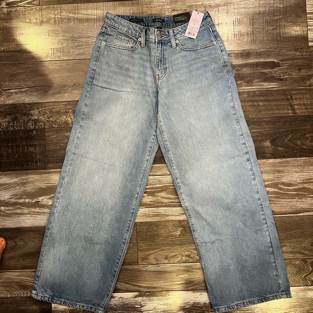 wild fable Light Blue Rigid Denim low-rise baggy Jeans